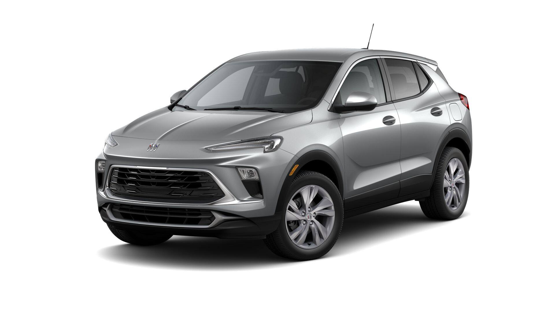2026 Buick Encore GX Preferred in Moonstone Gray Metallic — front three-quarter view